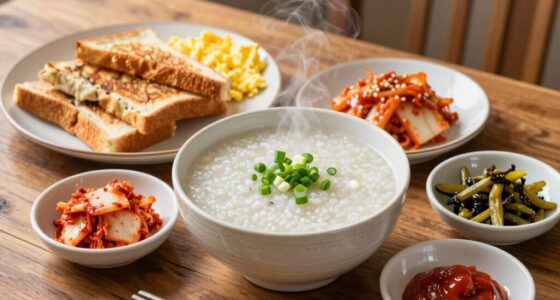 korean breakfast meal similarities