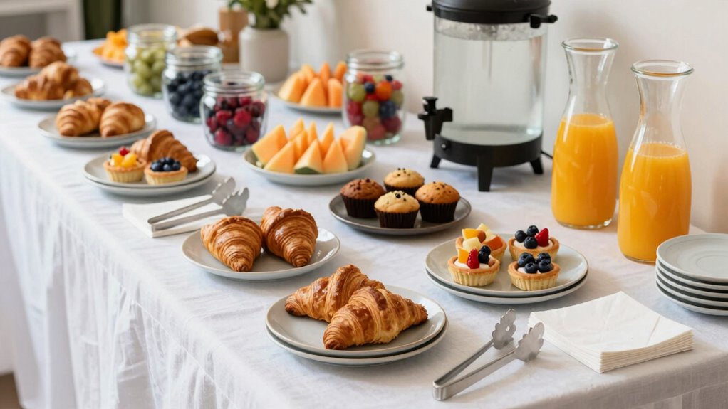 mess free morning refreshments