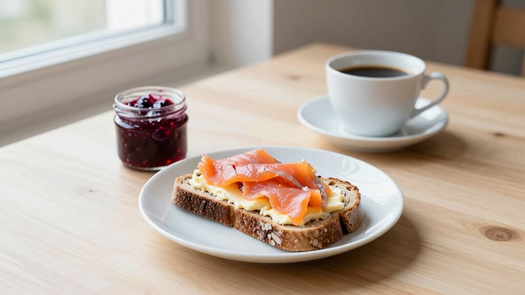 minimalist sustainable breakfast experience