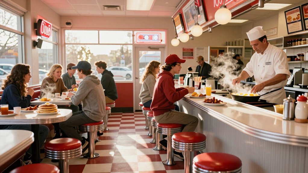 nostalgic community focused breakfast spot