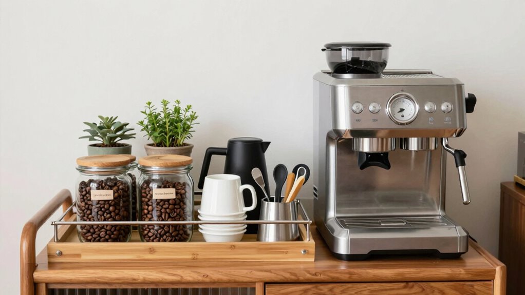 organized coffee cart tips