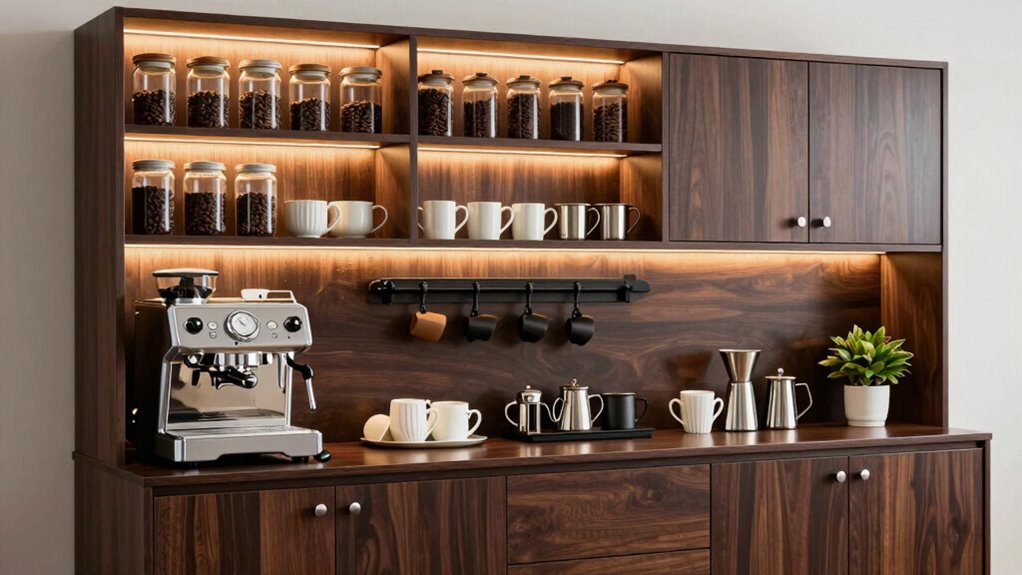 organized coffee station efficiency