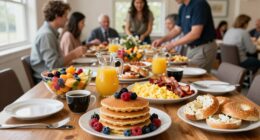 organized community breakfast planning
