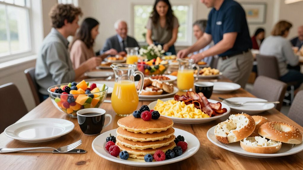 organized community breakfast planning