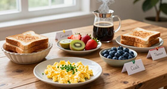 planning breakfast for shipments