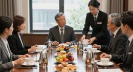 professional breakfast meeting manners
