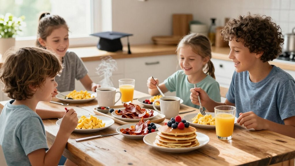 quick graduation morning breakfast
