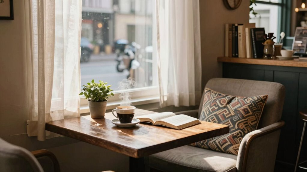 quiet breakfast spots for work