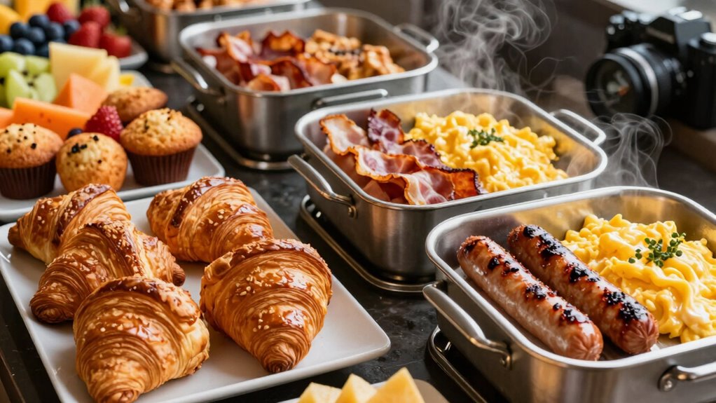 refined light breakfast selection