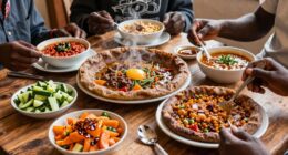 shared hearty traditional mornings