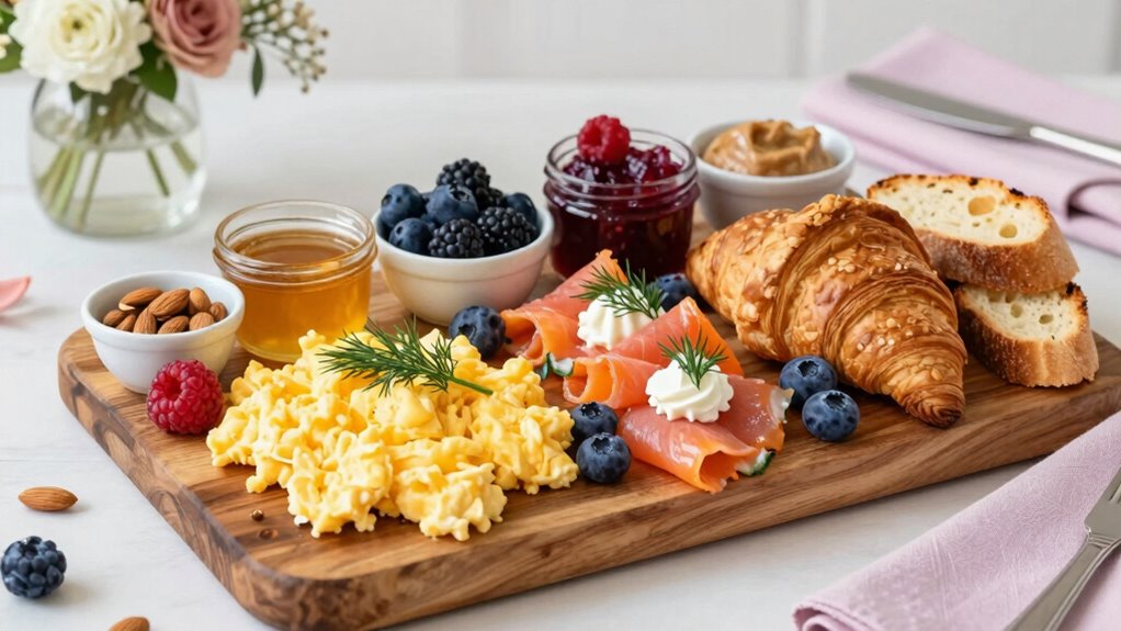 stylish balanced breakfast presentation