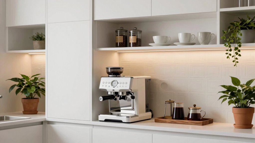 stylish functional coffee wall