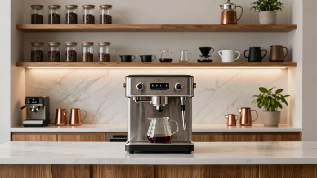stylish organized cold brew setup