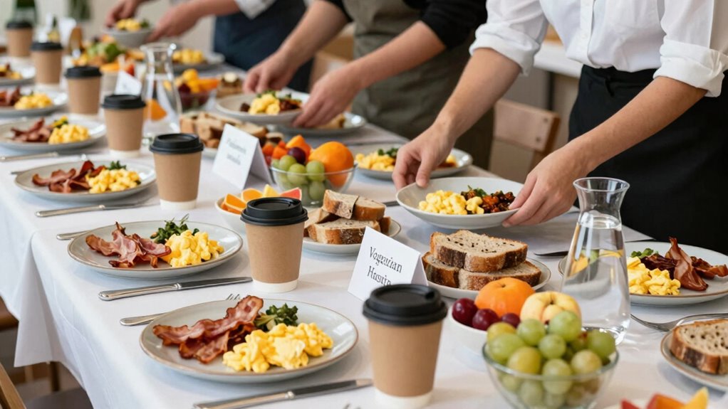 sustainable breakfast event practices