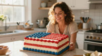 Martha Stewart Serves Huge American Flag Cake with 250 Pieces for Founding Father-Themed Party
