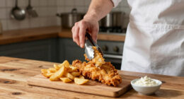 Real Authentic British Fish And Chips 🇬🇧