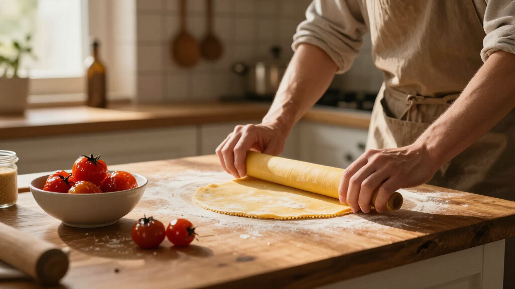 Pasta Sfoglia Con Pomodorini Caramellati