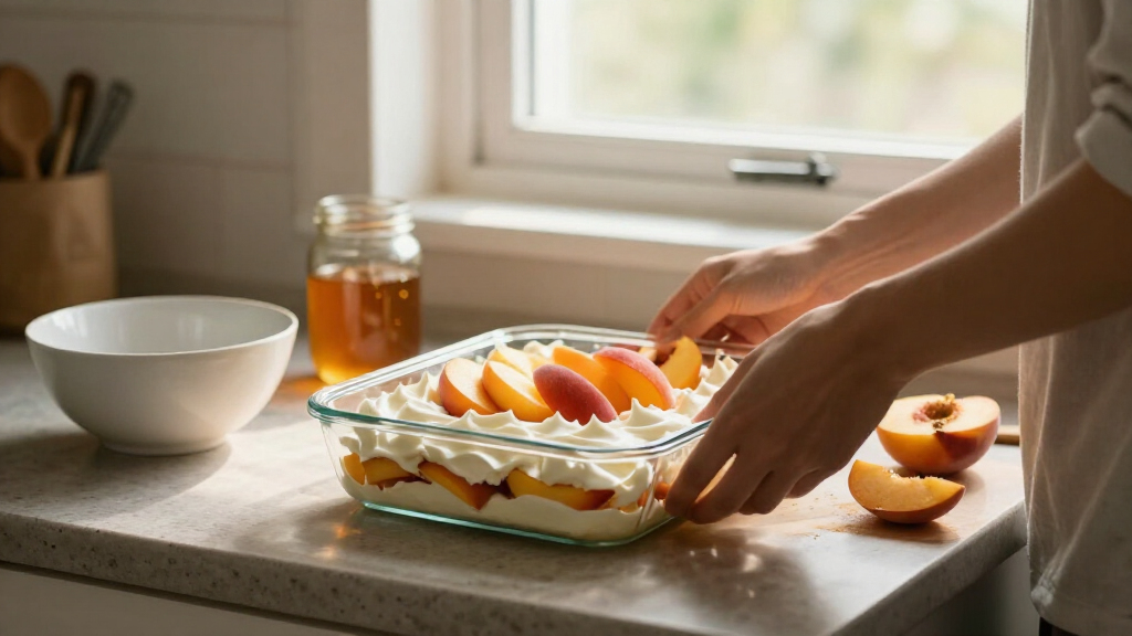 Peaches And Cream Icebox Cake