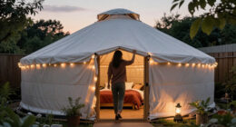 Amazon's Selling A Massive Yurt That'll Turn Your Backyard Into A Glamping Retreat